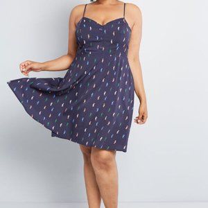 MODCLOTH Unworn Seahorse Dress 12